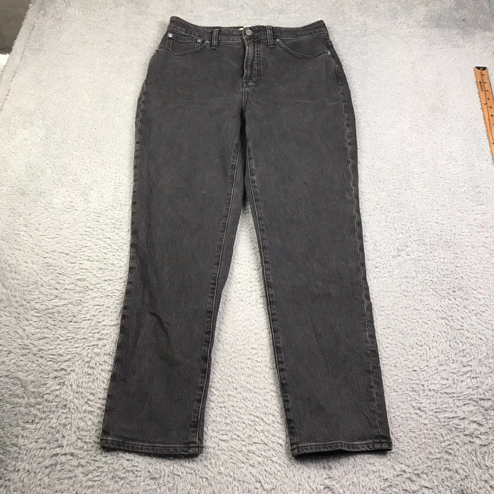 Madewell Curvy Perfect‎ Vintage Jeans Womens 28 (30x28) Faded Black High Rise